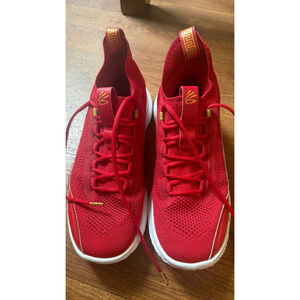 Under Armour UA Curry 8 CNY Chinese New Year Flow Red White Basketball size 10.5